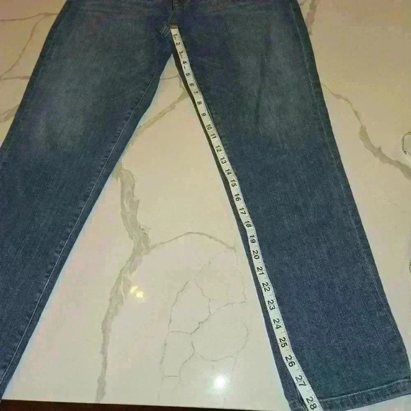 Eileen Fisher Womens Straight Leg Mid Rise Stretch Jean Size 10 - Picture 8 of 8